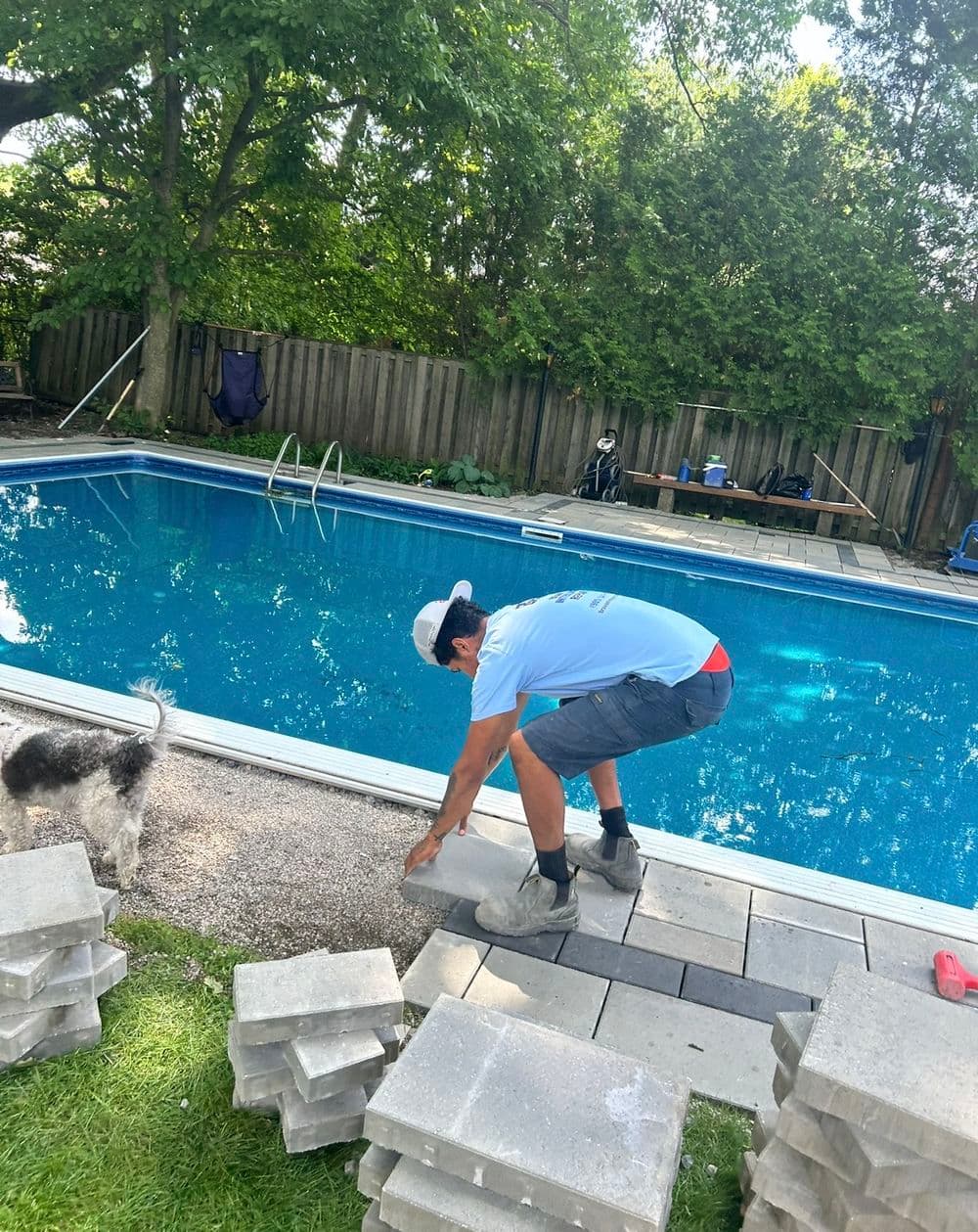 Gallery photos for Poolside Patio Makeover in Ancaster: Image #1