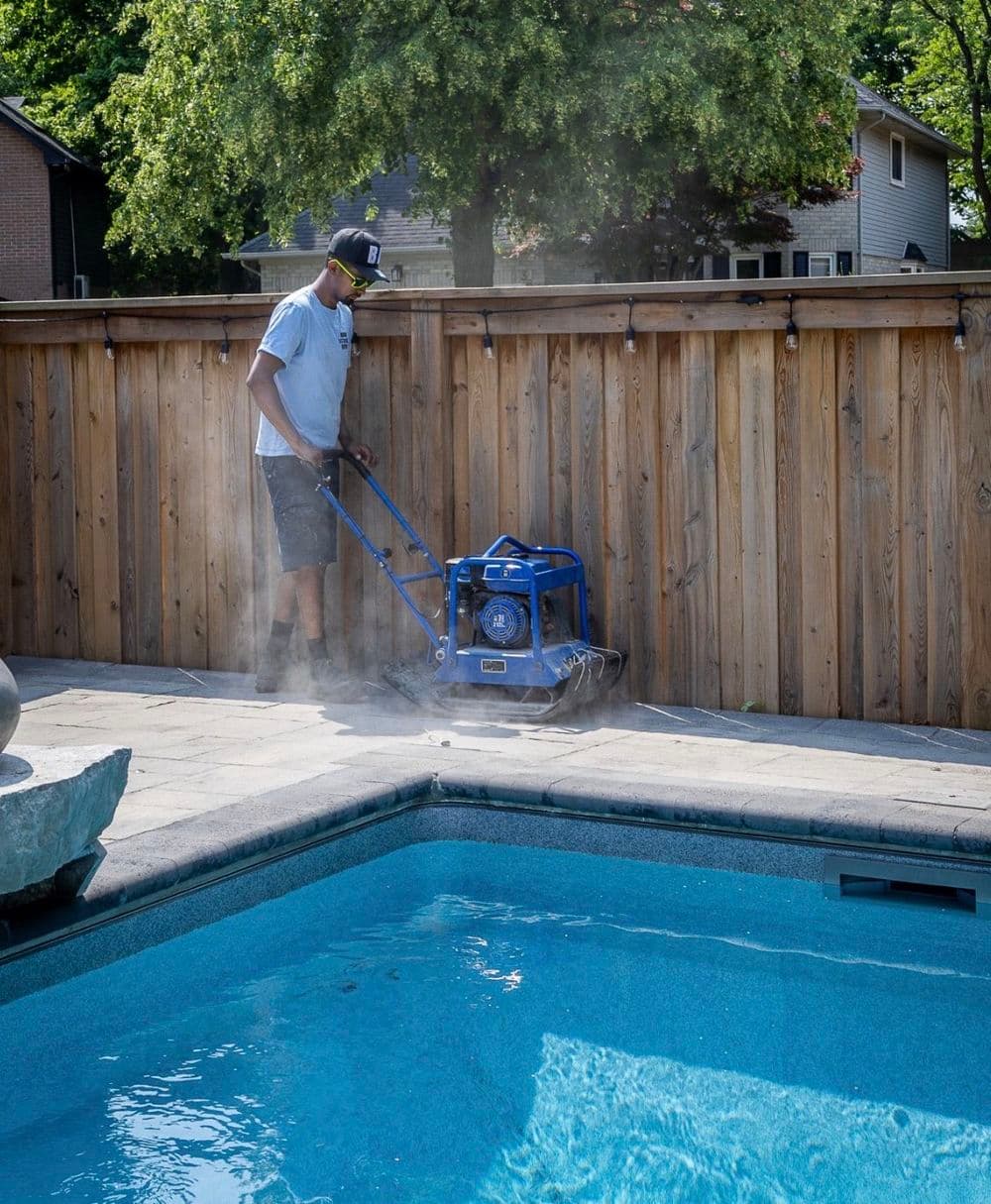 Gallery photos for Pool Area Poly Sand & Pressure Washing in Ancaster: Image #4