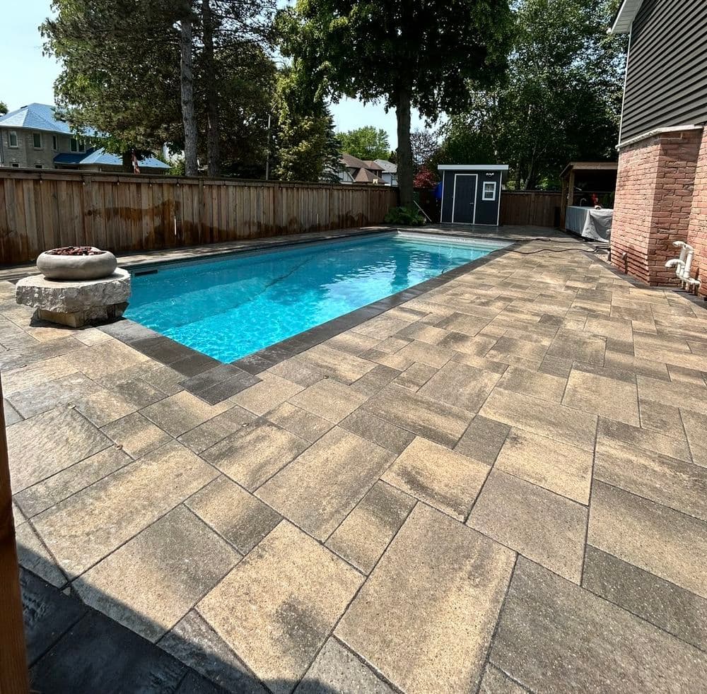 Gallery photos for Pool Area Poly Sand & Pressure Washing in Ancaster: Image #2