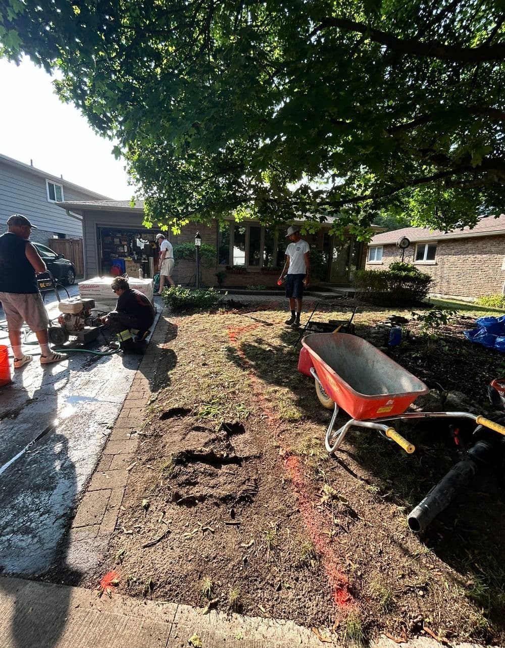 Beautiful Walkway Installation in Oakville